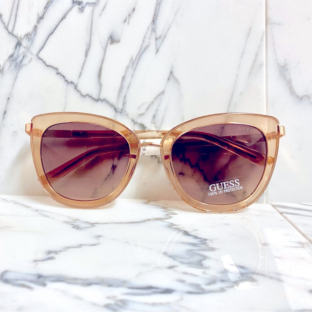 Guess Rose Gold Cat Eye Sunglasses